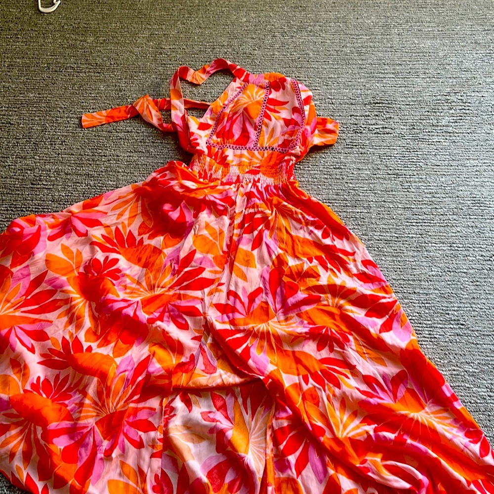 Halter dress bright fun colors